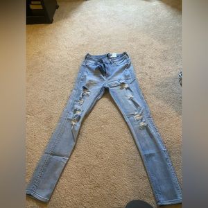 I am selling these cute distressed jeans